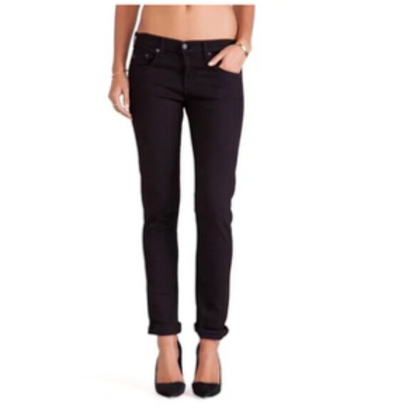 Rag & Bone Dre Aged Black Jeans Size 27 - Picture 1 of 6